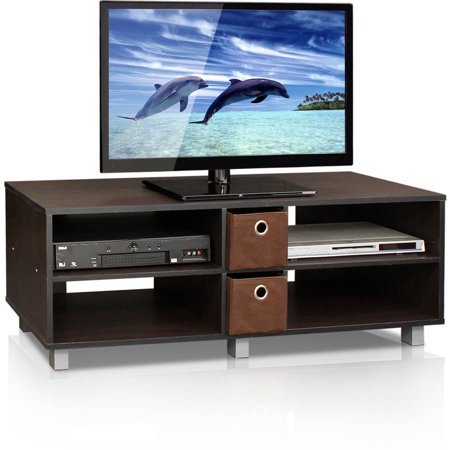 10001 TV Entertainment Center with 2 Bin Drawers, Espresso