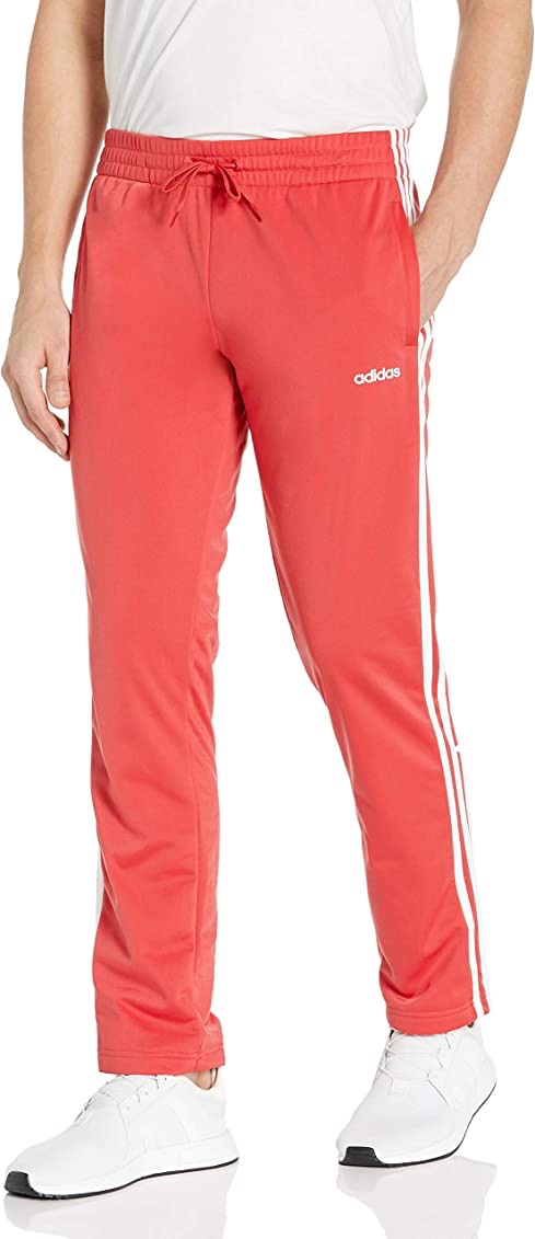 Amazon.com: adidas Women's Essentials Tricot Pant Open Hem Glory Red/White Medium : Clothing, Shoes & Jewelry