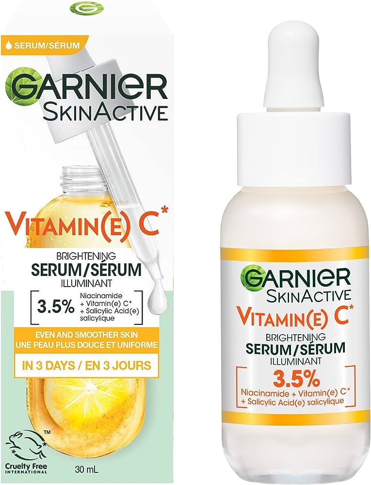 Garnier Vitamin C Face Serum with Salicylic Acid + Niacinamide, Brightening for Dull Skin, 30 mL : Amazon.ca: Health & Personal Care