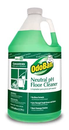 Amazon.com: OdoBan Professional Series Neutral pH No Rinse Floor Cleaner Concentrate, 1 Gallon : Health &amp; Household