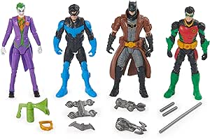 Amazon.com: DC Comics, Batman, Team Up 4-Pack (Amazon Exclusive), Batman, The Joker, Robin, Nightwing 4-inch Action Figures, Super Hero Kids Toys for Boys &amp; Girls : Everything Else