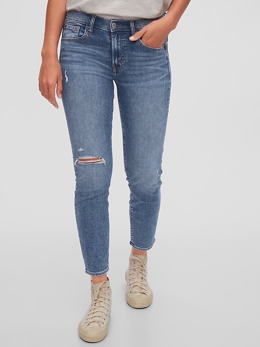 Gap Mid Rise True Skinny Jeans with Washwell $9.99 (原价$79.95) 需使用折扣码MORE