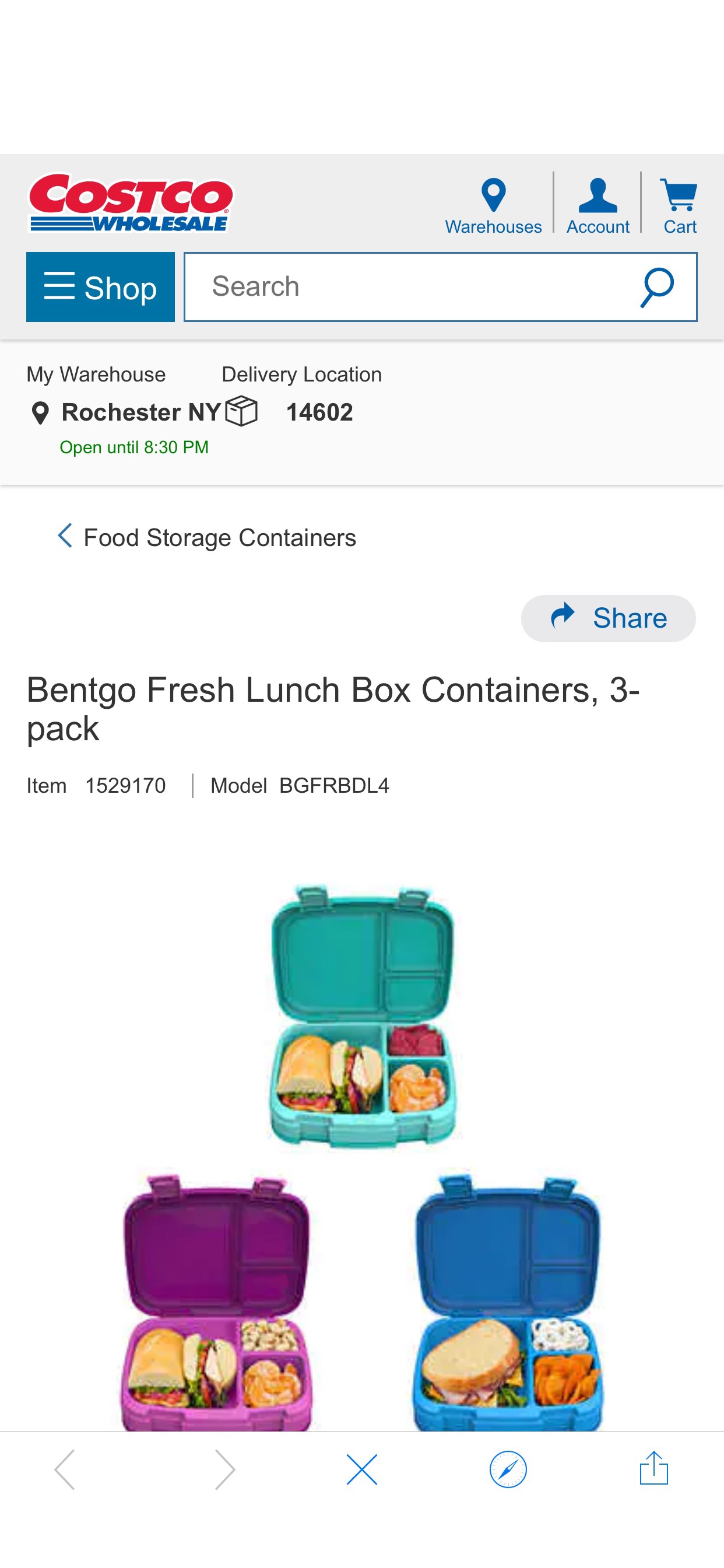 Bentgo Fresh Lunch Box Containers, 3-pack | Costco 儿童午餐盒3个折扣34.99