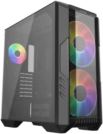 Amazon.com: Cooler Master HAF 500 High Airflow ATX Mid-Tower with Mesh Front Panel, Dual 200mm ARGB Lighting Fans, Rotatable GPU Fan, USB 3.2 Gen 2 Type C and Tempered Glass : Everything Else