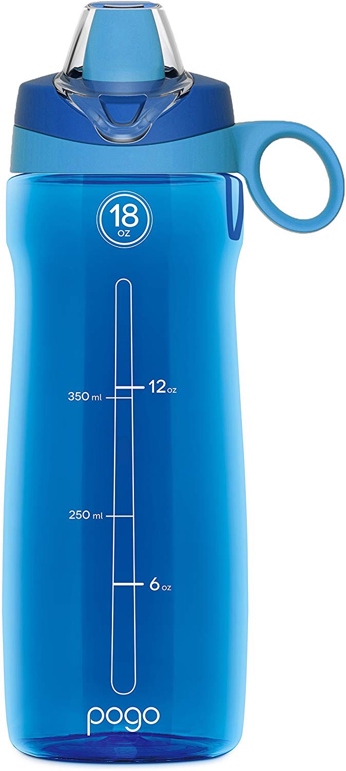 Pogo BPA-Free 儿童带刻度大容量水壶18 Oz