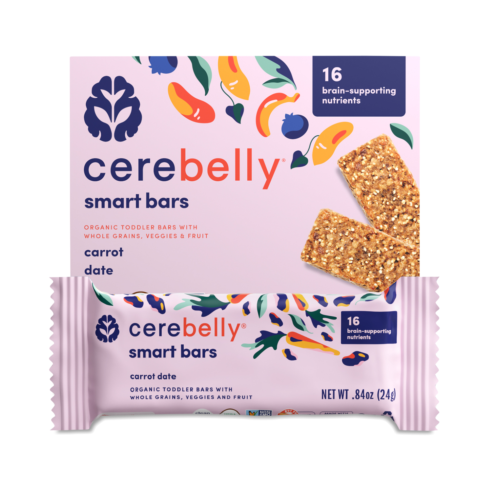 Cerebelly Smart Bar, Carrot Date | Thrive Market