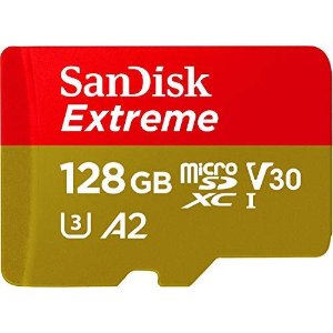 $24.99 亚马逊自营Sandisk Extreme 内存卡史低价Amazon.com: SanDisk 128GB Extreme microSDXC UHS-I Memory Card with Adapter - C10, U3, V30, 4K, A2, Micro SD - SDSQXA1-128G-GN6MA: Computers & Accessories