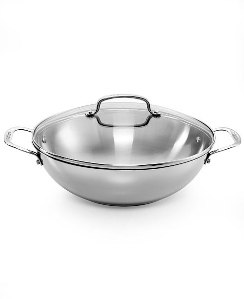 Cuisinart Chef's Classic Stainless 12" Covered All Purpose Pan & Reviews - Cookware - Kitchen - Macy's不锈钢锅