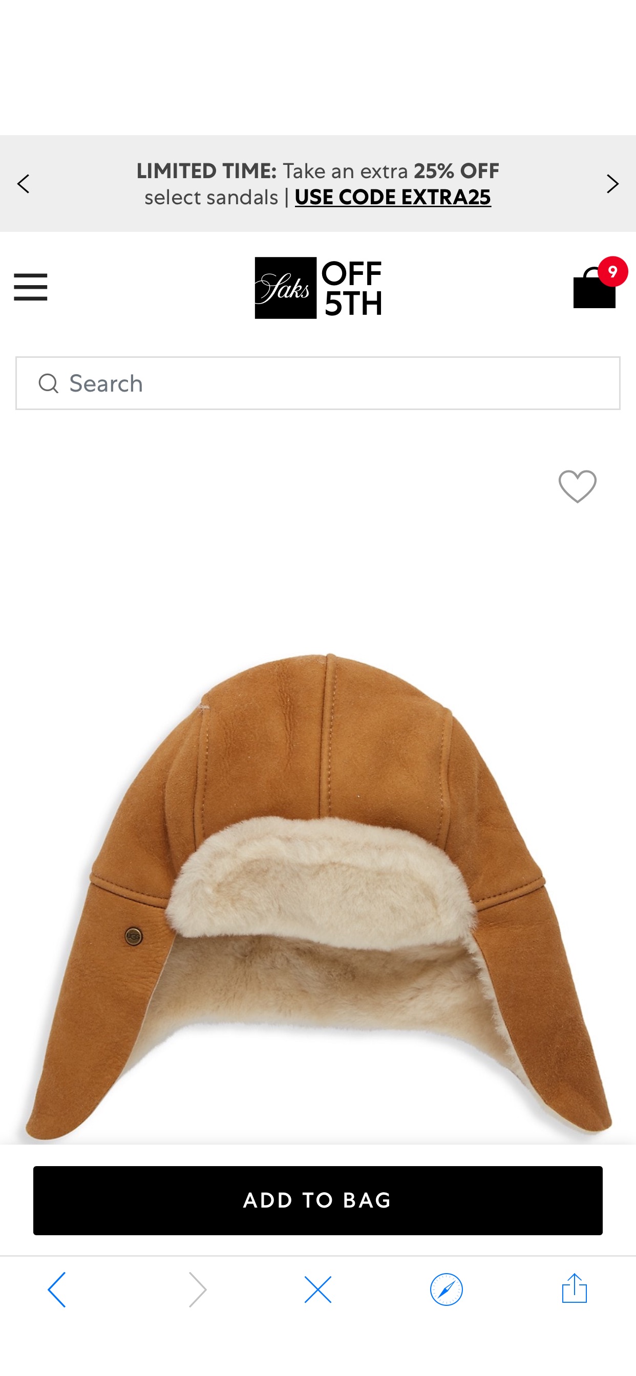 UGG Boy's Suede, Shearling-Trim & Lined Trapper Hat on SALE | Saks OFF 5TH
帽子