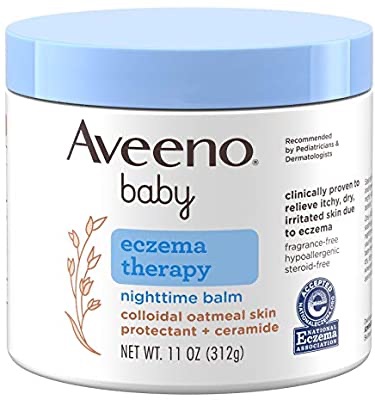Amazon.com: Aveeno Baby Eczema Therapy Nighttime Moisturizing 湿疹膏