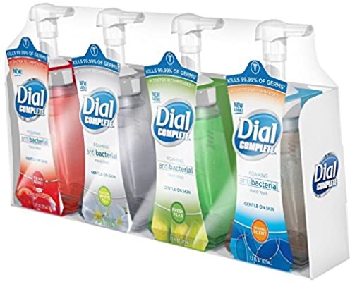 Amazon.com: Dial Complete 洗手液Bacterial Hand Wash Variety 4-Pack - 7.5 Oz Each: Health & Personal Care