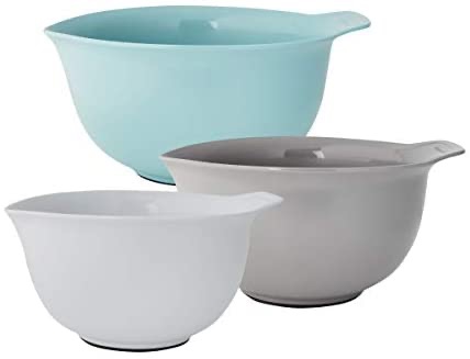Amazon.com: KitchenAid Universal Mixing Bowls, Set Of 3, Aqua sky: Kitchen & Dining 厨房碗