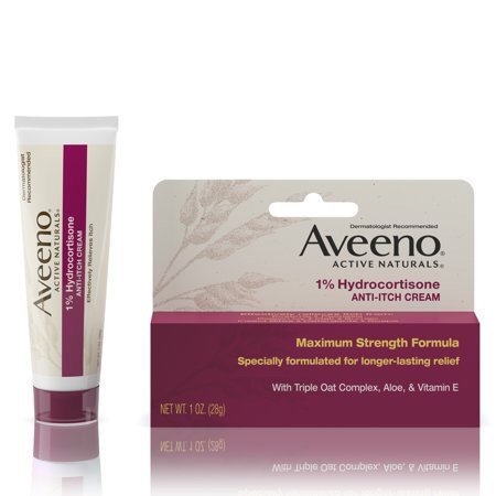 Aveeno 1% Hydrocortisone Anti-Itch Relief Cream, 1 Oz