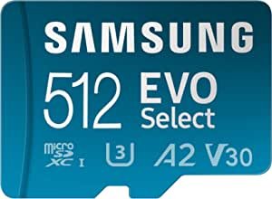 新版 EVO Select 512GB U3 A2 microSDXC 存储卡