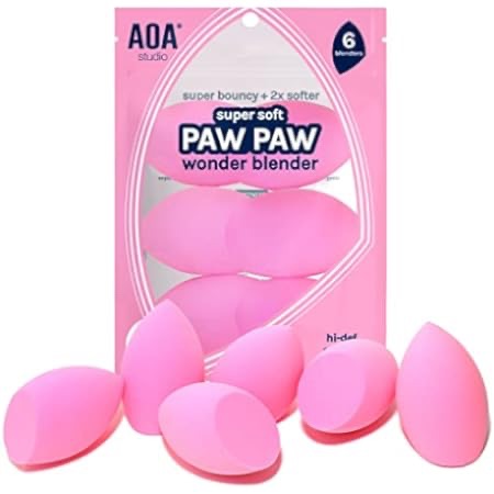 Amazon.com : AOA Studio Collection makeup Sponge Set Latex Free and High-definition Set of 6 makeup Wonder blender For Powder Cream and Liquid, Super Soft Wonder Beauty Cosmetic : Beauty & Personal Ca