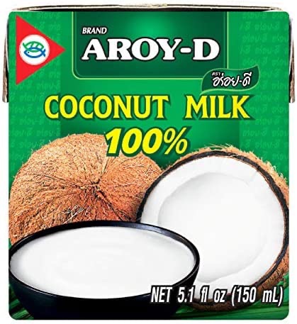 Amazon.com: Aroy-D 100% Coconut Milk Mini-size 5.1 Fluid Ounce (150ml), Pack of 12 : Grocery & Gourmet Food