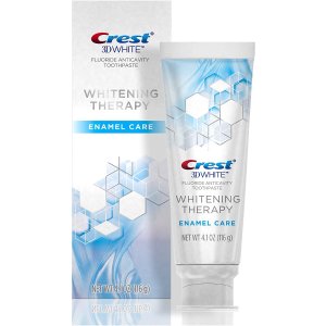 Crest 3D White Whitening Therapy Enamel Care Fluoride Toothpaste, 4.1 Ounce