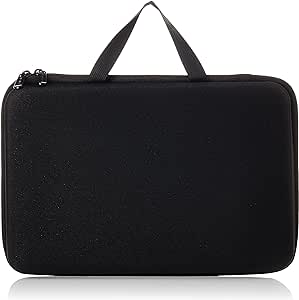 Amazon.com : Amazon Basics Large Carrying Case for GoPro And Accessories, 13 x 9 x 2.5 Inches, Black, Solid : Electronics