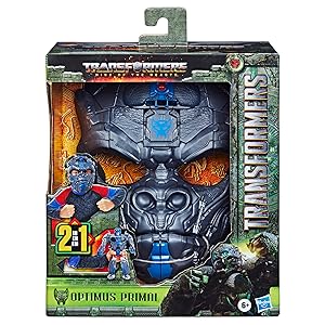 Amazon.com: Transformers Rise of the Beasts Movie Optimus Primal, 2-in-1 Converting Roleplay Mask Action Figure Toy, 6+ Years, 9-inch : Toys &amp; Games