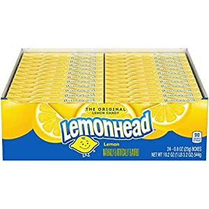 Lemonhead Candy 0.8oz Box Pack of 24