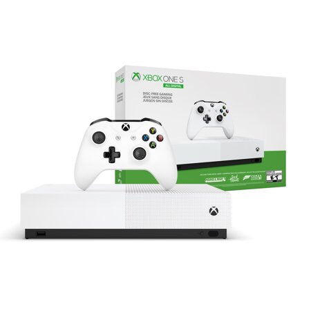 Xbox游戏机 Microsoft Xbox One S 1TB All-Digital Edition, White, NJP-00024