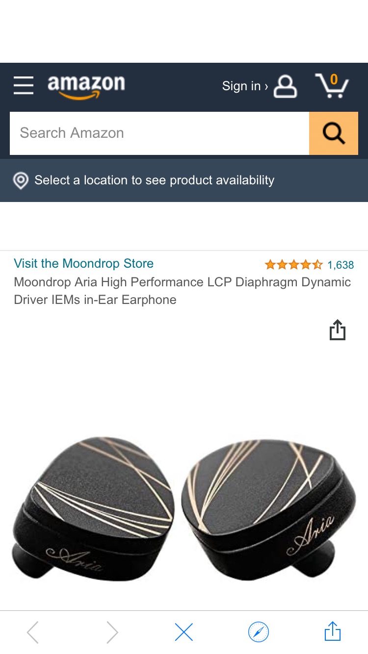 Amazon.com: Moondrop Aria High Performance LCP Diaphragm Dynamic Driver IEMs in-Ear Earphone : Electronics