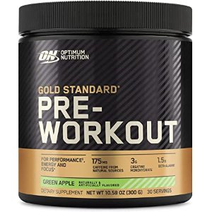 Optimum Nutrition Gold Standard Pre Workout with Creatine, Beta-Alanine, and Caffeine for Energy, Flavor: Green Apple, 30 Servings (Packaging May Vary)