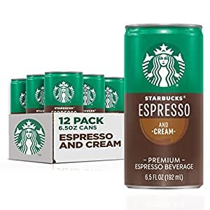 Starbucks 浓缩奶油即饮咖啡6.5oz 12罐