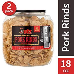 Utz Pork Rinds, Original Flavor 18 Ounce (Pack of 2)