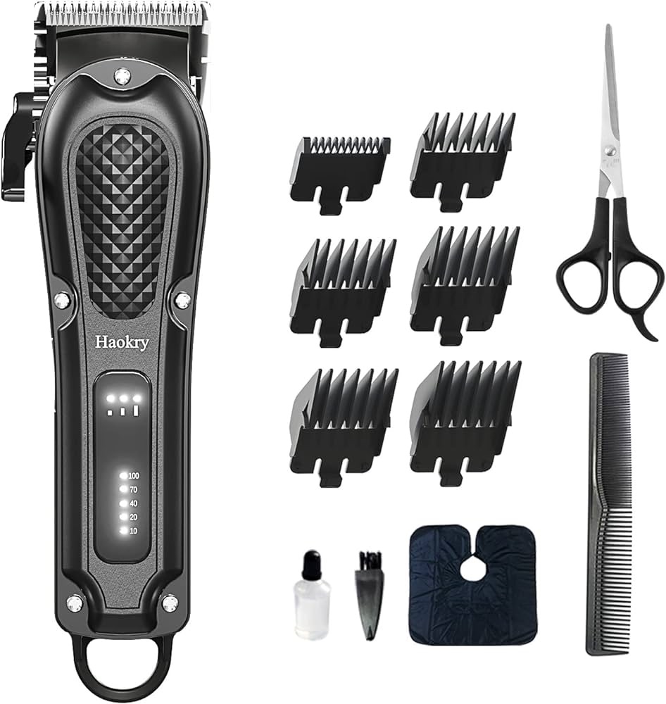 Amazon.com: Haokry Hair Clippers for Men Professional - Cordless&Corded Barber Clippers for Hair Cutting & Grooming, Rechargeable Beard Trimmer : Beauty & Personal Care