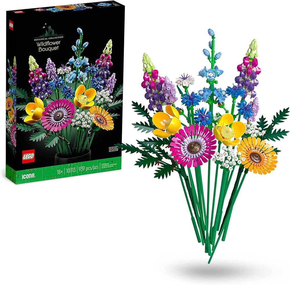 Amazon.com: LEGO 10313 Icons Wildflower Bouquet Set : Toys & Games 乐高野花花束