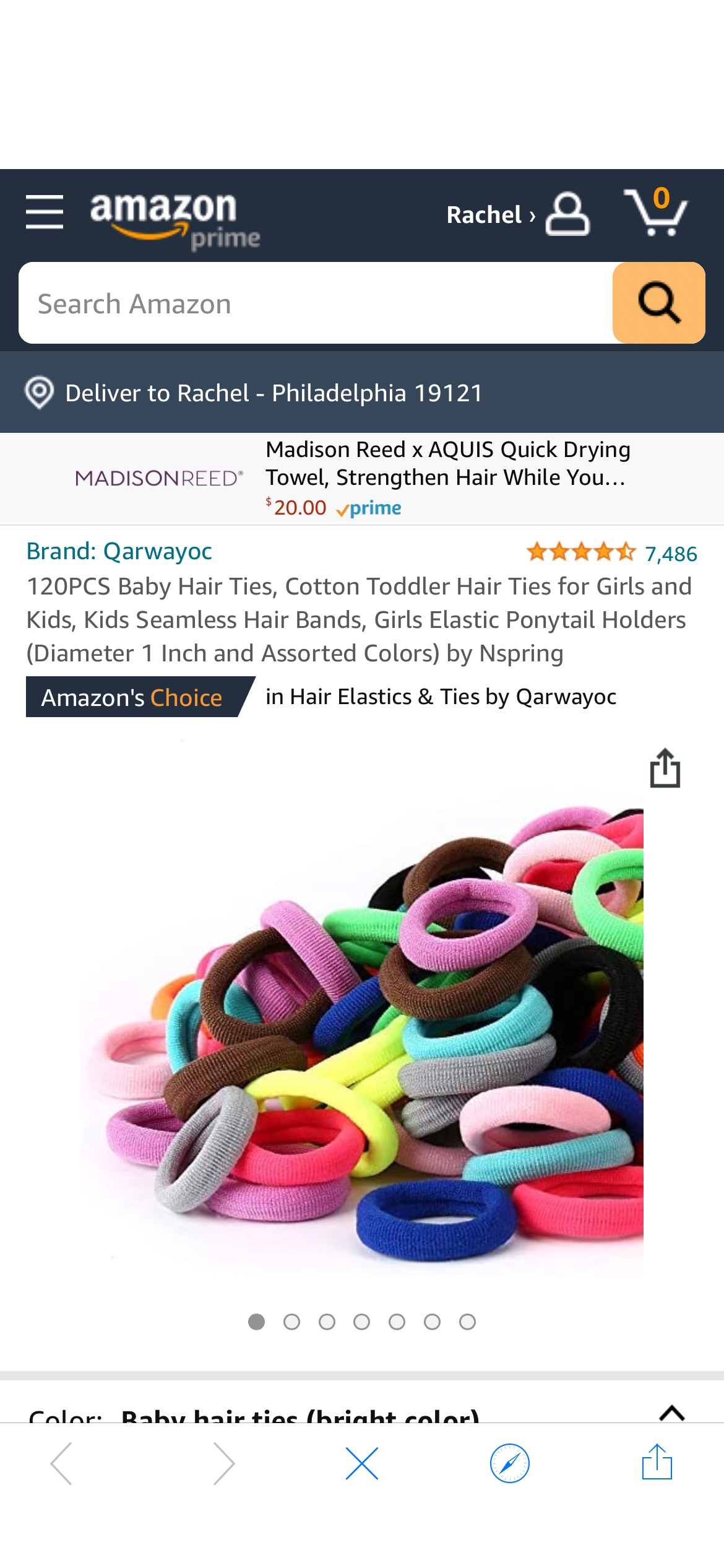 Amazon.com : 120PCS Baby Hair Ties, Cotton Toddler Hair Ties for Girls and Kids, Kids Seamless Hair Bands, Girls Elastic Ponytail