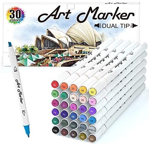 Lelix 30 Colors Art Markers