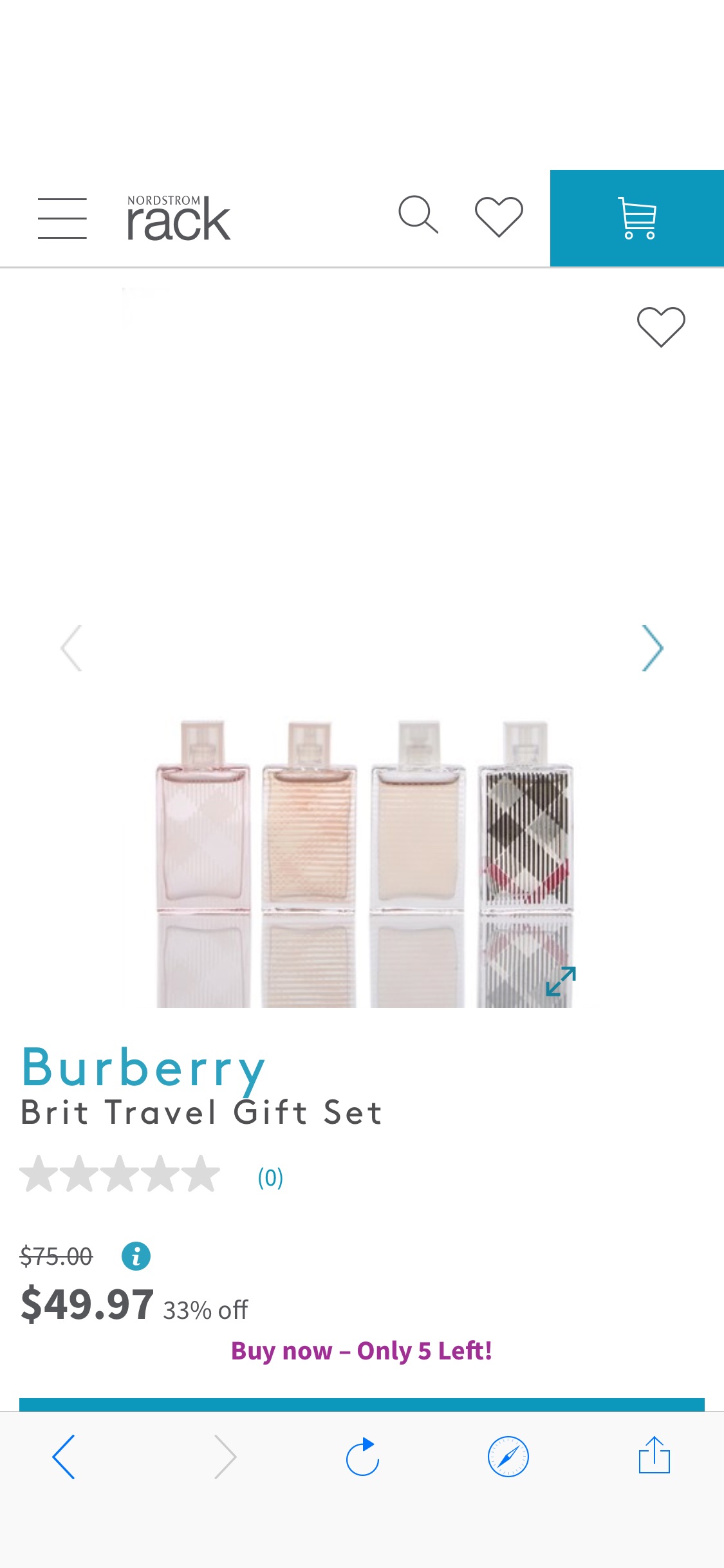 Burberry | Brit Travel Gift Set 小q香套装