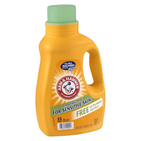 Laundry Detergent 2x Concentrate, Free of Perfumes & Dye, 32 Loads