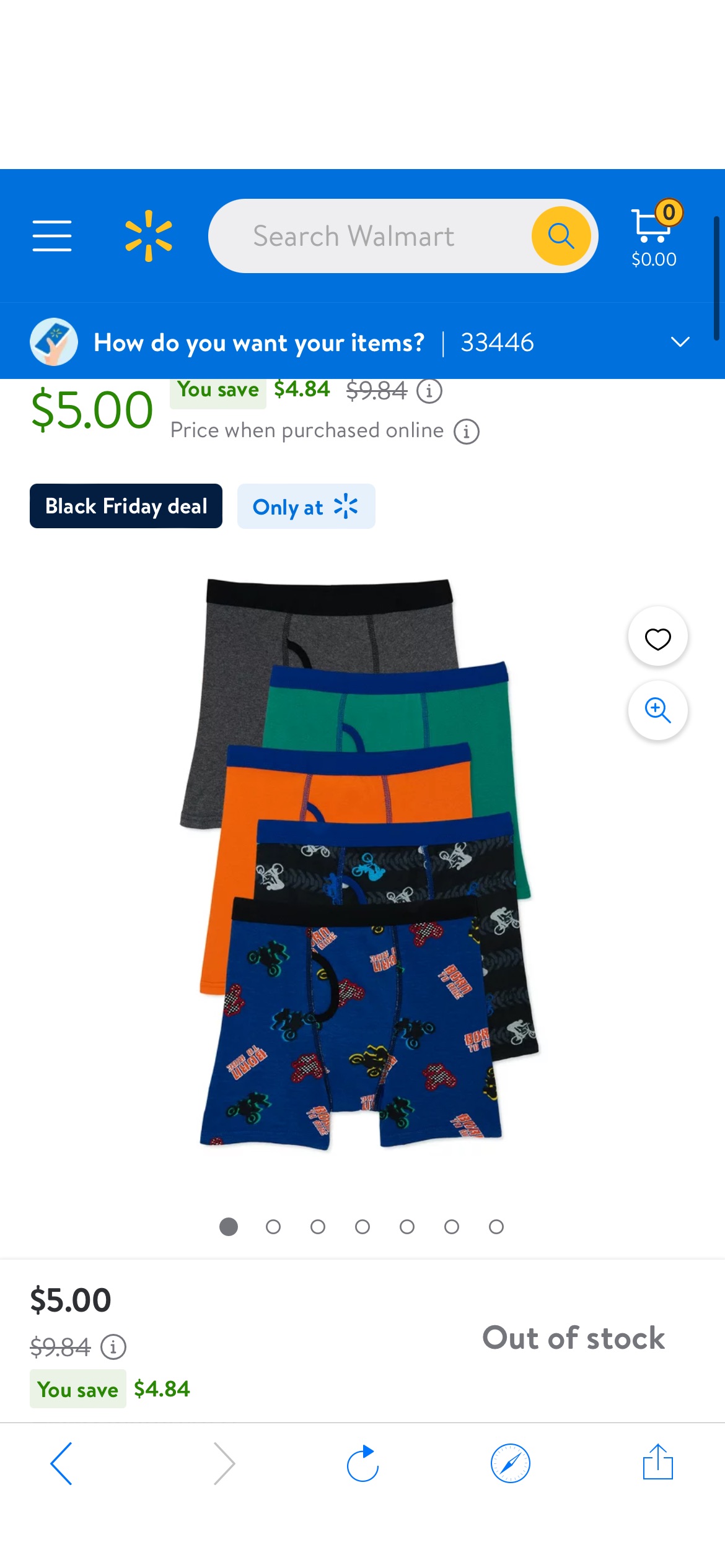 Wonder Nation Boys Cotton Boxer Brief Underwear, 5-Pack, Sizes S-XL - Walmart.com内裤