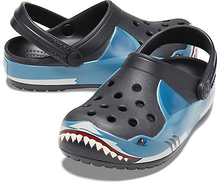 童鞋 Kids' Crocs Fun Lab Shark Band Clog - Crocs
