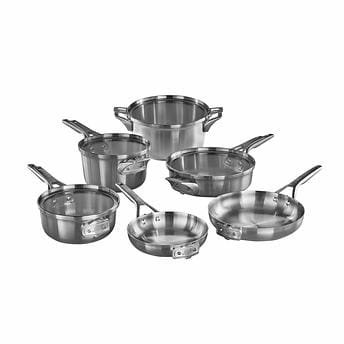 Premier 10-piece Stainless Steel Space Saving Cookware