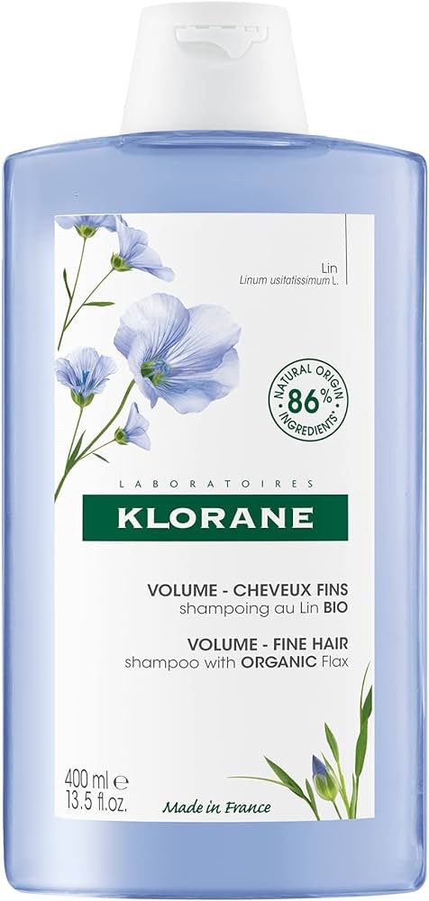 Klorane - Shampoo with Organic Flax - Volume - Fine & flat hair - SLS/SLES-Free - 400ml : Amazon.ca: Health & Personal Care
