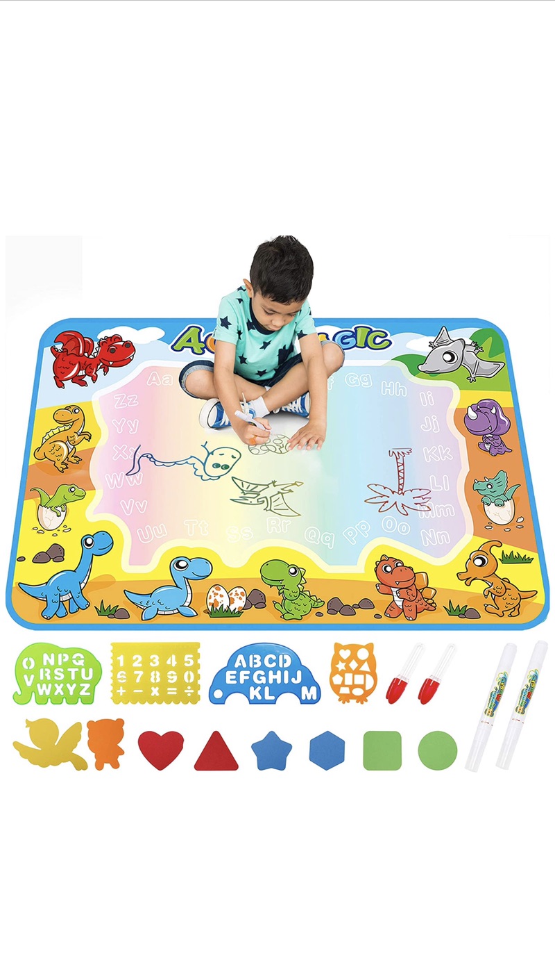 水画画毯子： Large Aqua Drawing Mat for Kids Water Painting Writing