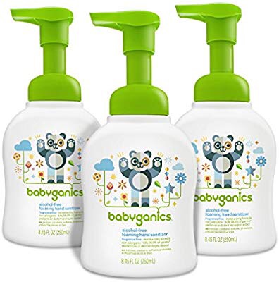 洗手液Amazon.com: Babyganics Alcohol-Free Foaming Hand Sanitizer, Fragrance Free, 8.45oz Pump Bottle (Pack of 3): Gateway