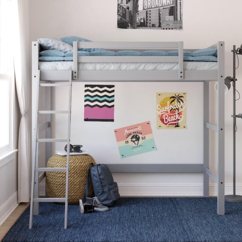 Your Zone Kids Wooden Loft Bed With, Your Zone Twin Loft Bed