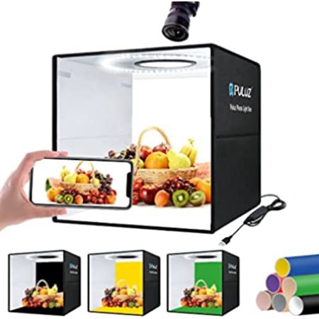 Amazon.com : Photo Studio Light Box,SAMTIAN 16’’/40cm Professional Photo Box with 168 LED Lamps 3200K-5500K Bi-Color Dimmable Photography Lighting Kit with 6 Background Papers