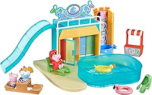 Amazon.com: Peppa Pig Toys Peppa&#39;s Waterpark Playset, Peppa Pig Playset with 2 Peppa Pig Figures, Preschool Toys for 3 Year Old Girls and Boys and Up : Toys &amp; Games