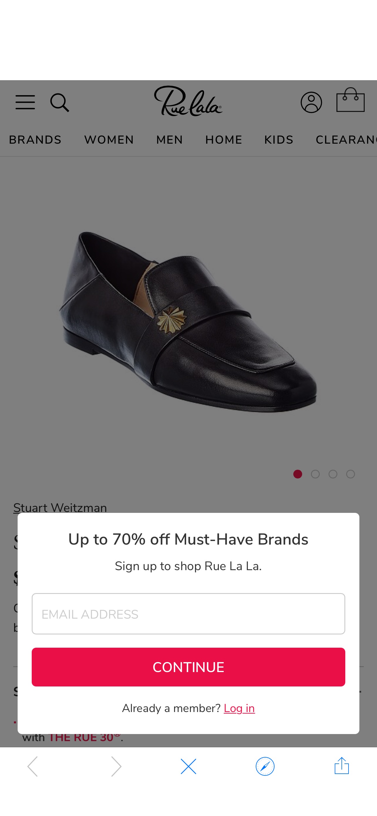 Rue La La — Stuart Weitzman Wylie Star Leather Loafer sw乐福鞋