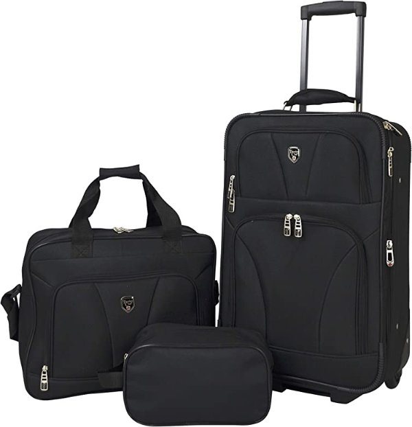 Travelers Club Bowman 3-Piece Expandable Luggage Set
