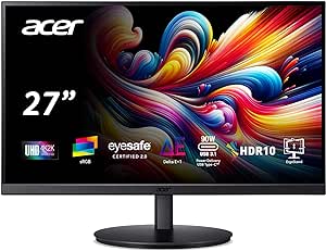 Amazon.com: Acer CB272K 27&quot; UHD 3840x2160 IPS Professional Computer Monitor for Creators 99% sRGB Color Accuracy Delta E&lt;1 HDR10 Height Adjustable Stand - Tilt, Swivel, Pivot  