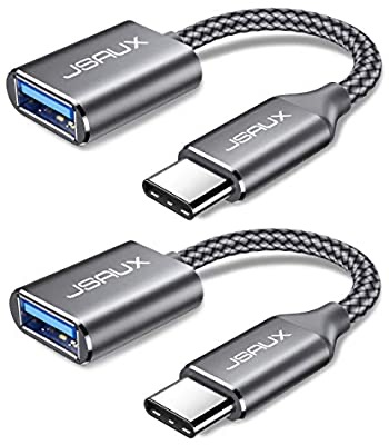 JSAUX 转接头USB C to USB Adapter [2 Pack]
