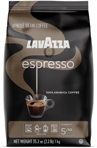Amazon.com : Lavazza Espresso Whole Bean Coffee Blend, Medium Roast, 2.2 Pound Bag (Packaging May Vary) Premium Quality, Non GMO, 100% Arabica, Rich bodied : Grocery &amp; Gourmet Food