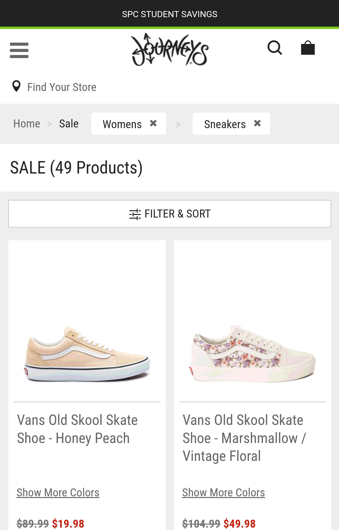 Sneakers On Sale | JourneysCanada